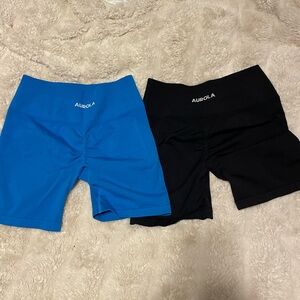 AUROLA Women's Athletic Shorts - Blue and Black